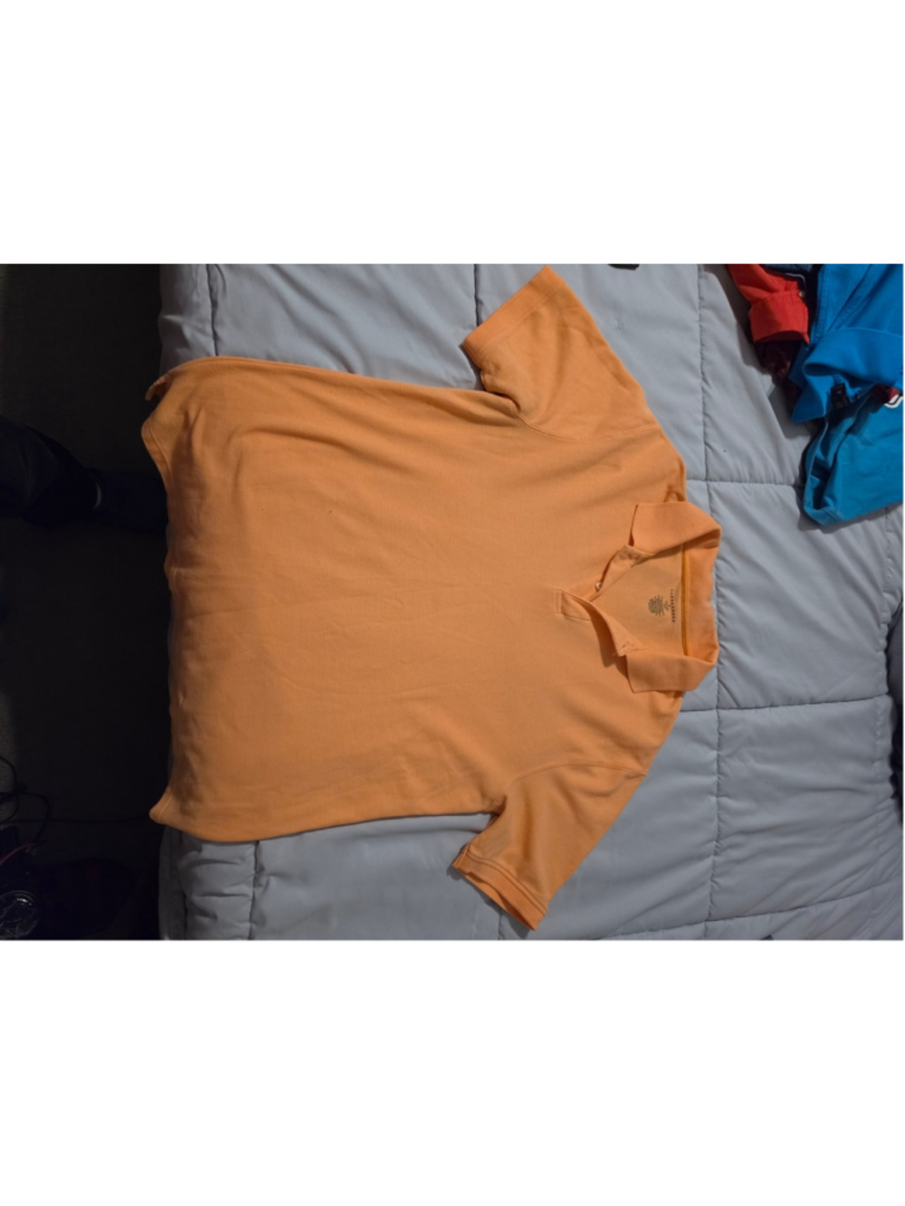 Men's Saddlebred Polo Shirt Size L Orange